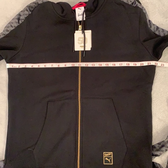 NWT BARBIE  x Puma Zip Sweater Hoodie Rare - Picture 9 of 14